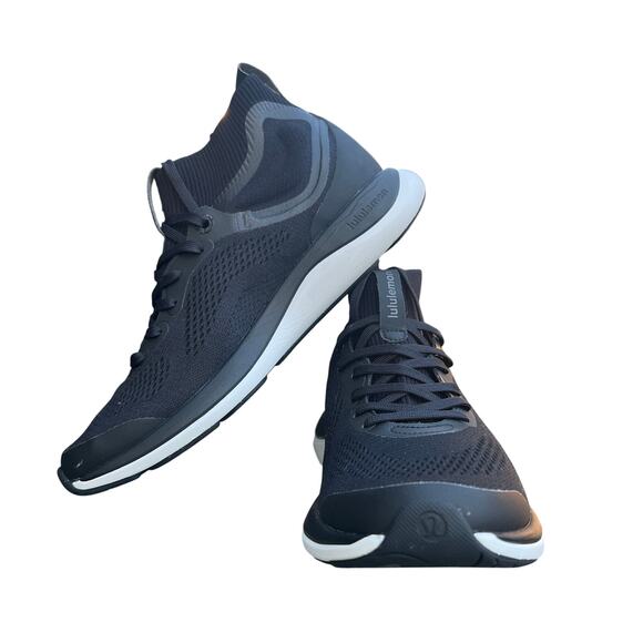 Lululemon Chargefeel Workout Mid Sneakers Women’s Size 8 Black White - Picture 5 of 11